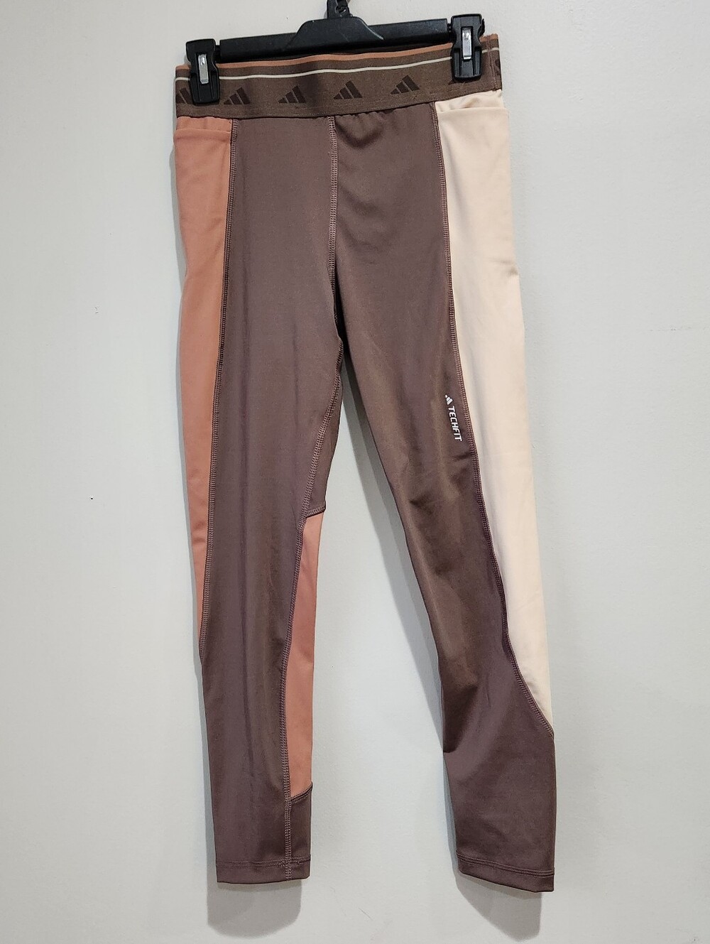 Adidas Techfit Colorblock 7/8 Leggings Womens Meduim Tight Fit